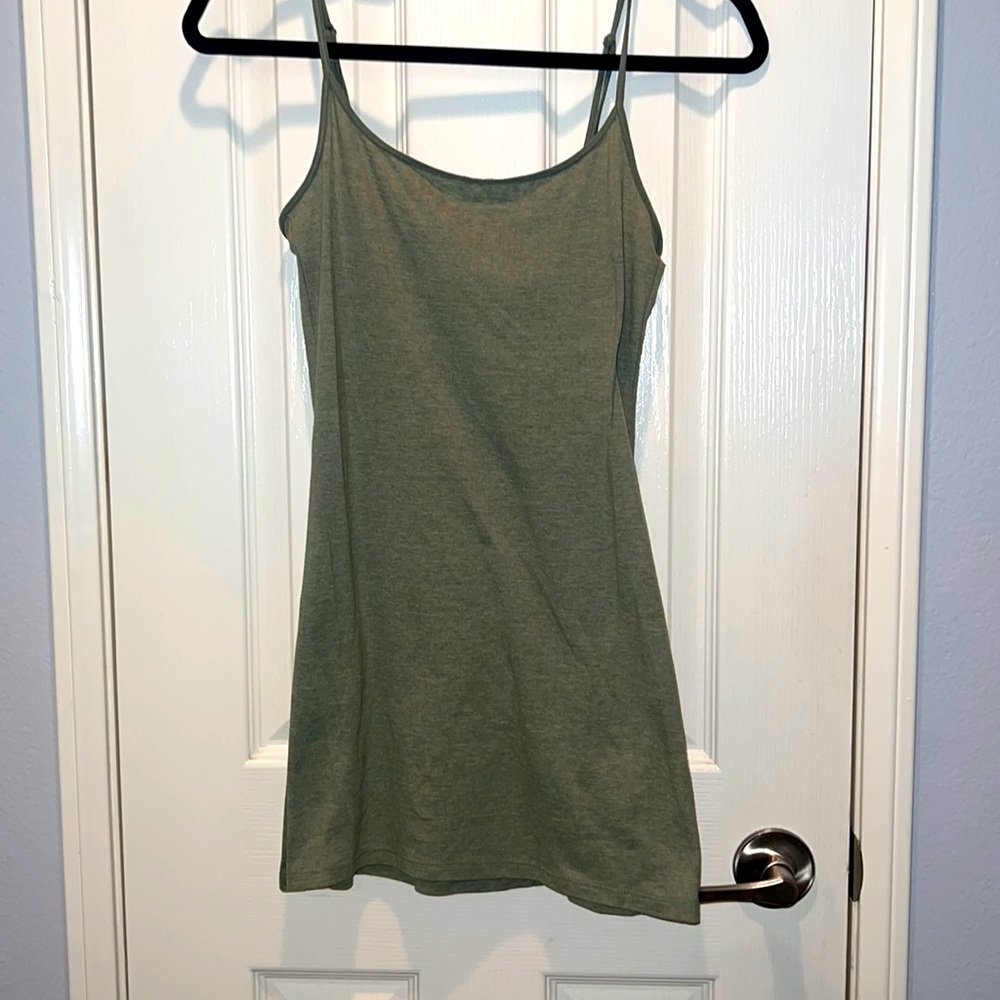 Light green tank dress